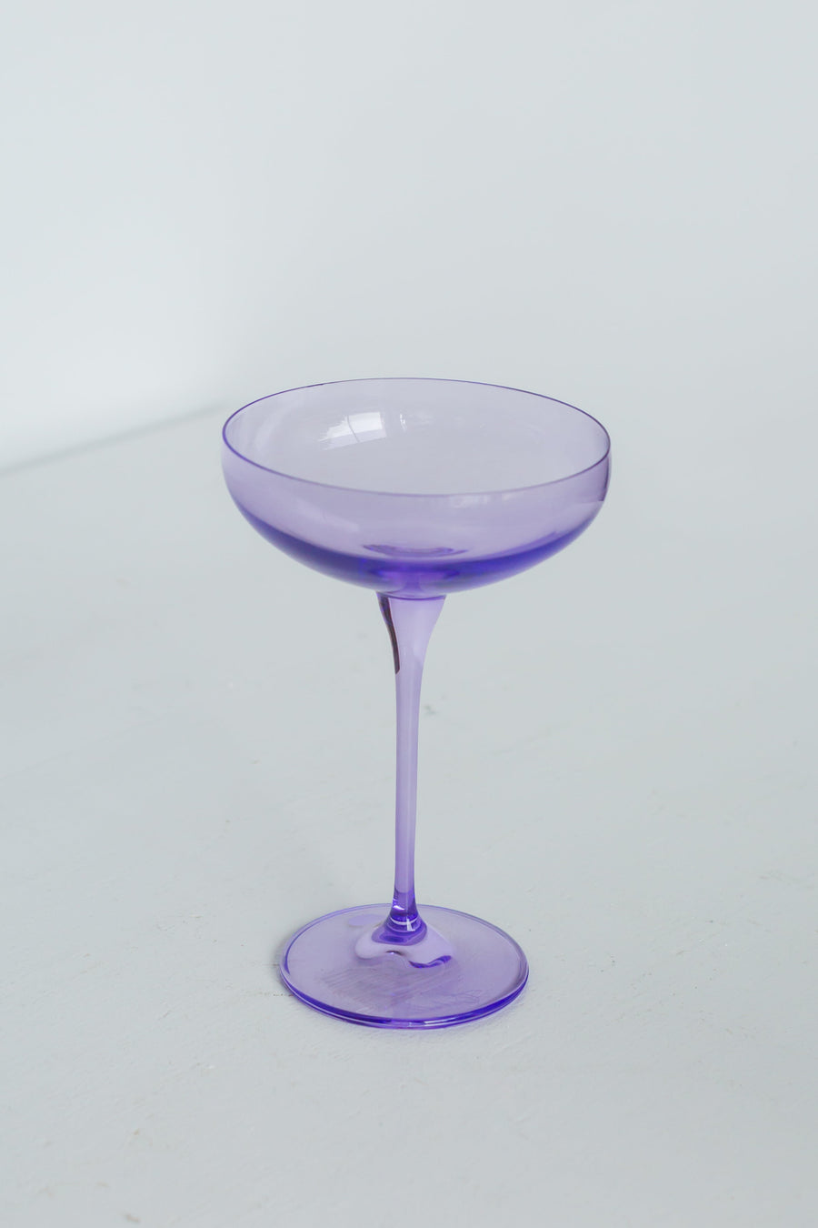 Colored Champagne Coupe Stemware - Set of 2 {Lavender}.