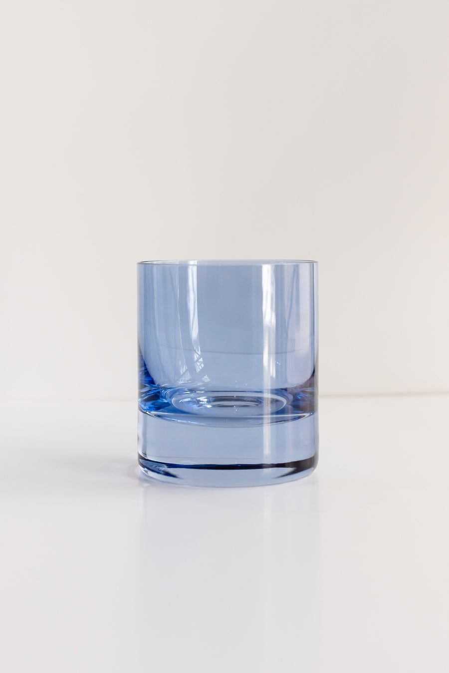 Colored Rocks Glass -  Set of 2 {Cobalt Blue}.