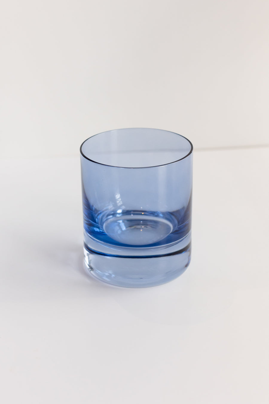 Colored Rocks Glass -  Set of 2 {Cobalt Blue}.