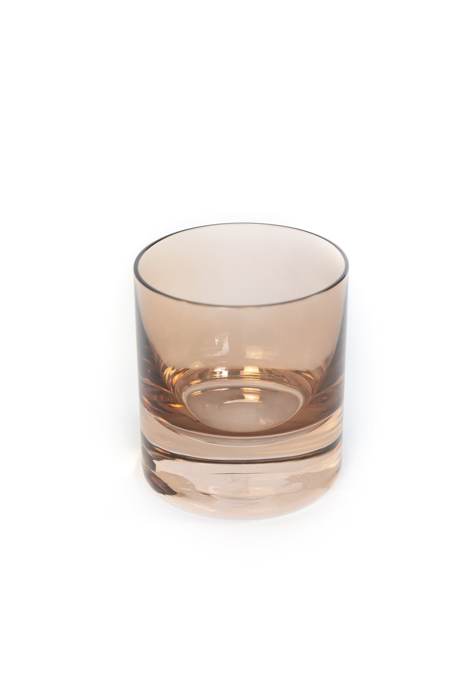 Colored Rocks Glass - Set of 6 {Mocha Mousse (Our Amber Smoke)}.