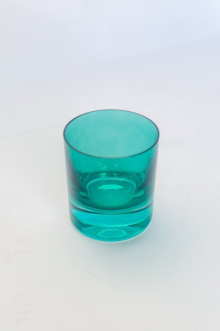 Colored Rocks Glass - Set of 6 {Emerald Green}.