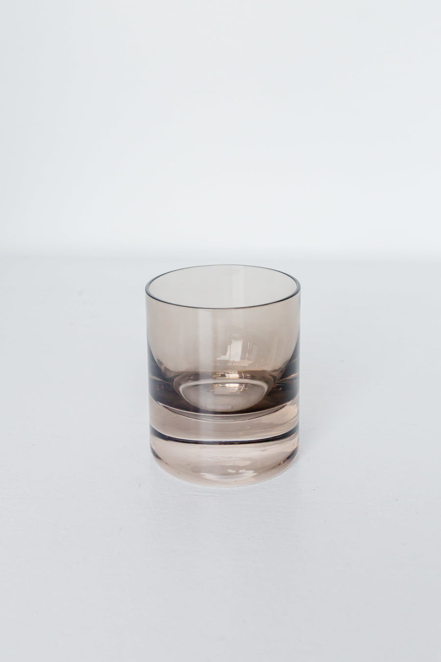 Colored Rocks Glass - Set of 6 {Gray Smoke}.