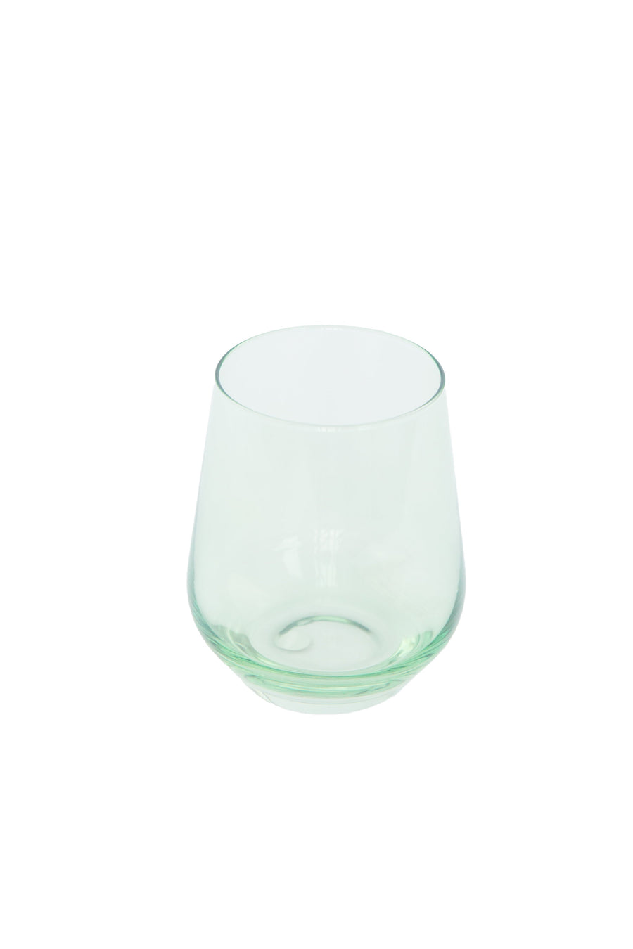 Colored Wine Stemless - Set of 6 {Mint Green}.