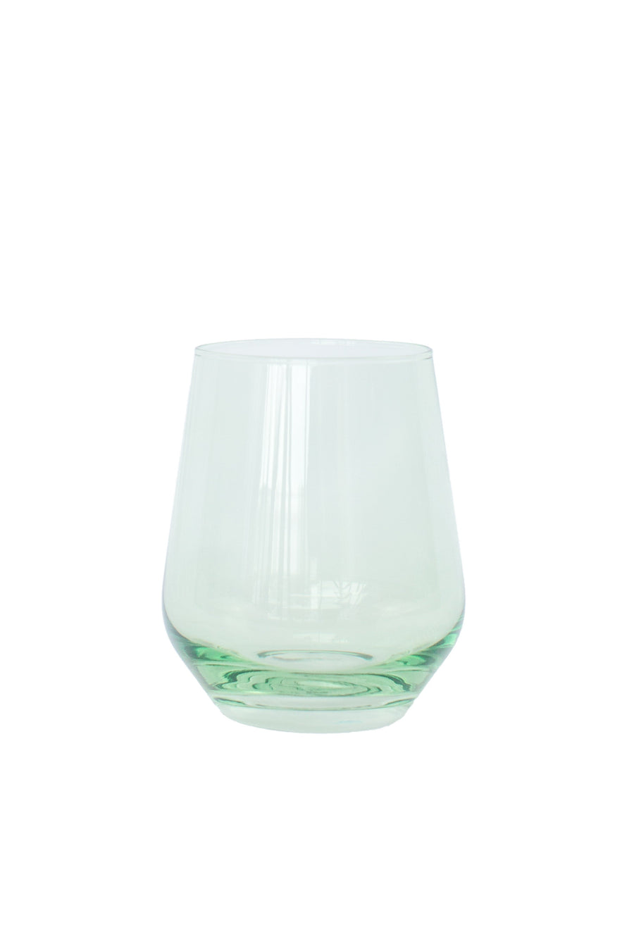 Colored Wine Stemless - Set of 6 {Mint Green}.