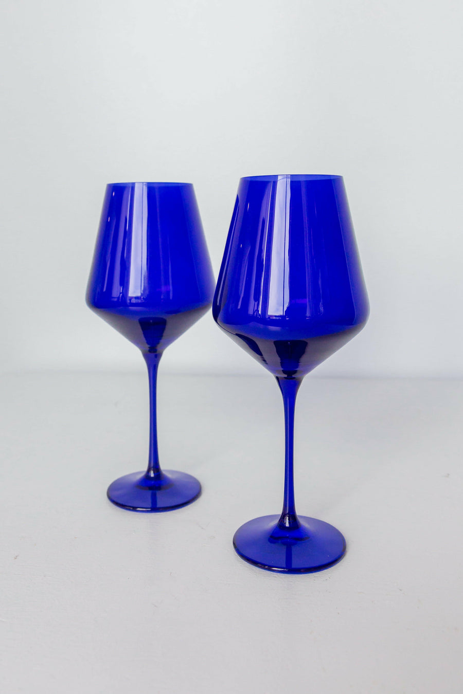 Colored Wine Stemware - Set of 2 {Royal Blue}.
