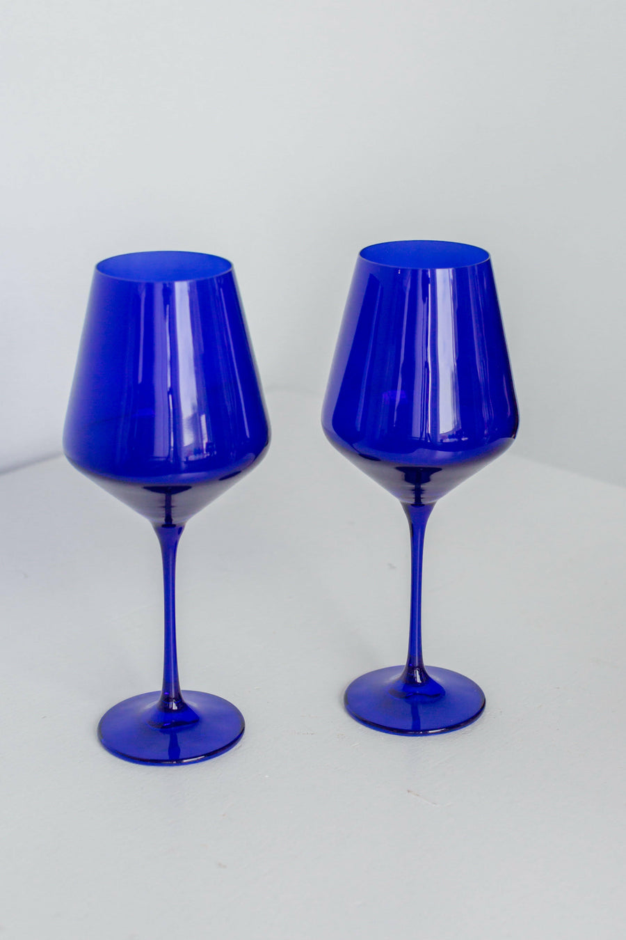 Colored Wine Stemware - Set of 2 {Royal Blue}.