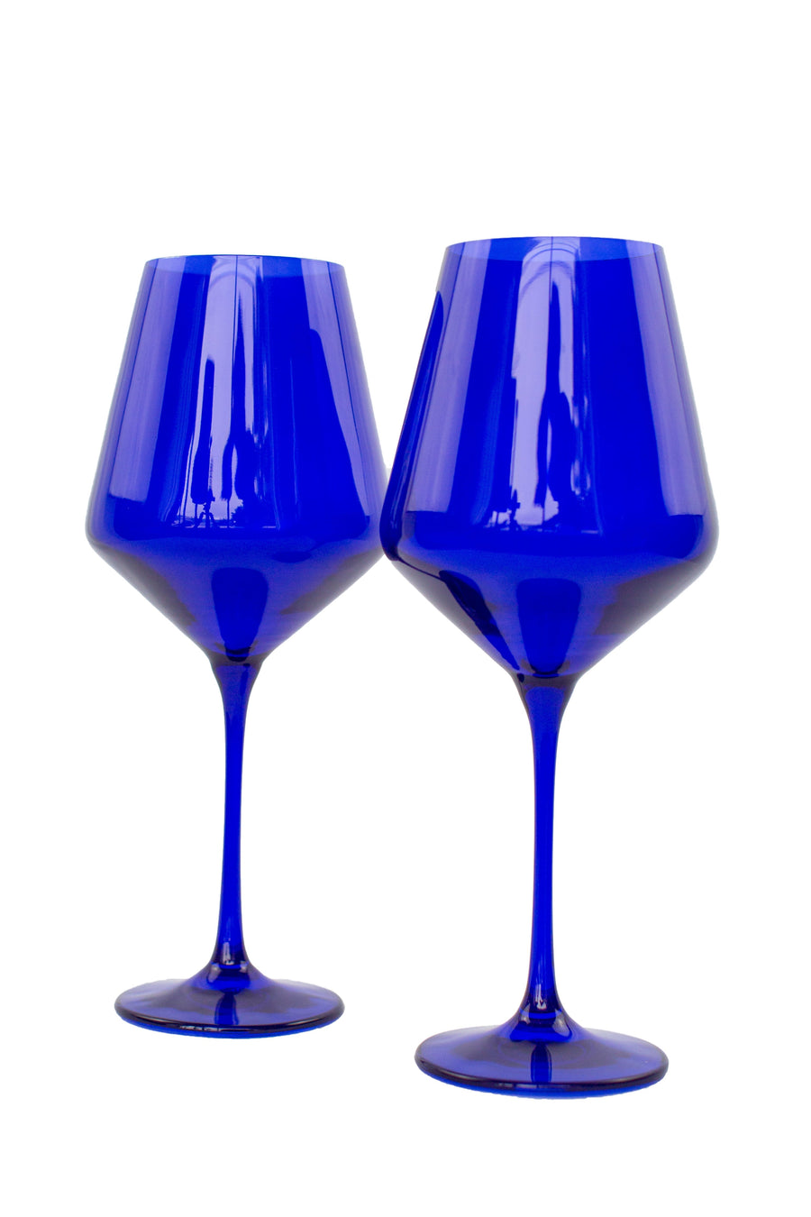 Colored Wine Stemware - Set of 2 {Royal Blue}.